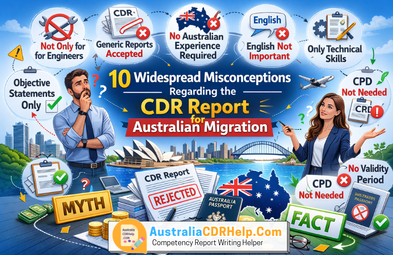 10 Widespread Misconceptions Regarding the CDR Report for Australian Migration