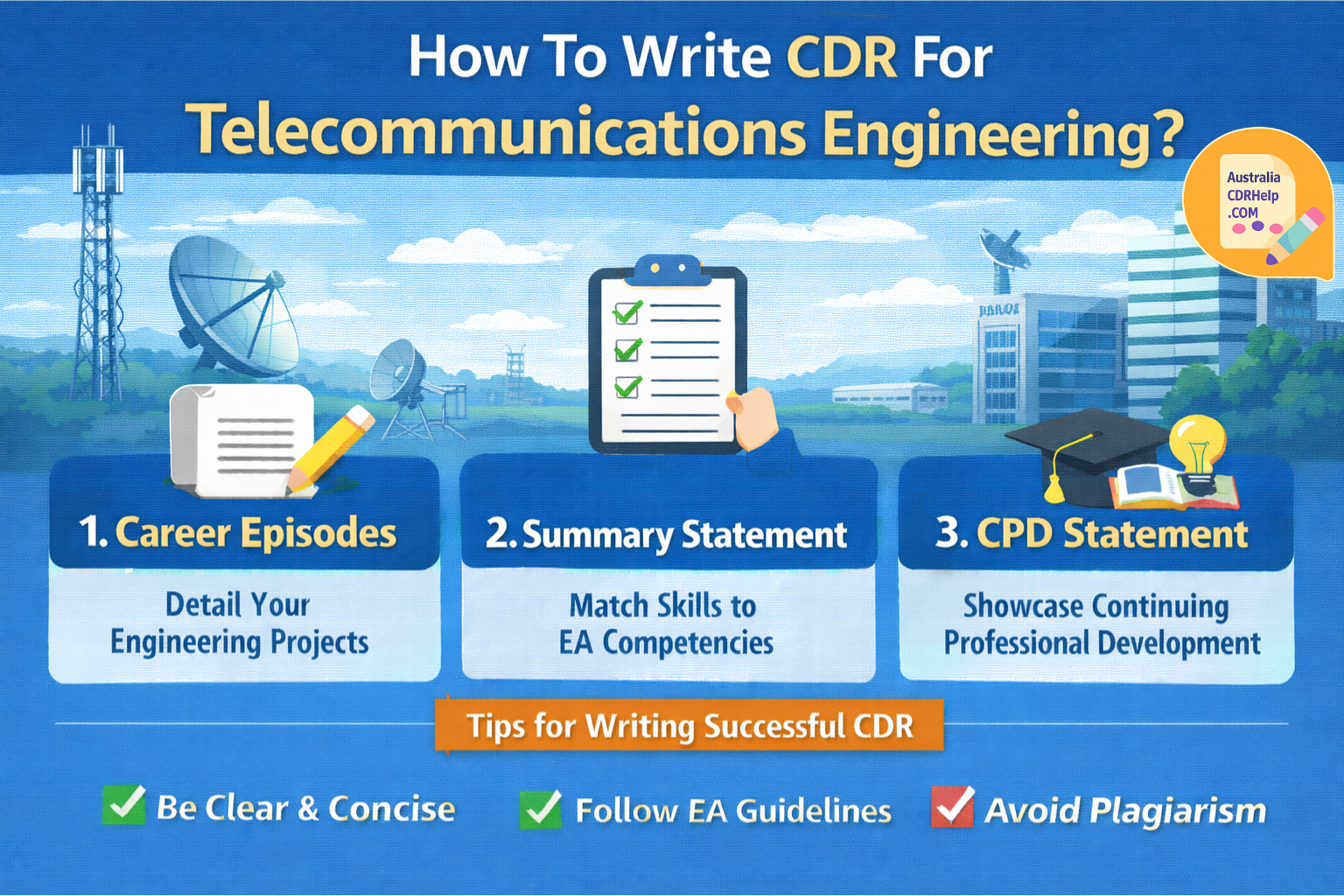 How To Write CDR For Telecommunications Engineering?