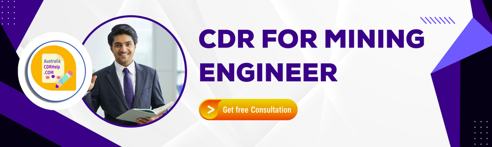 CDR For Mining Engineer