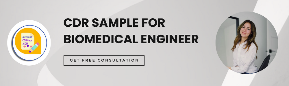 CDR Sample For Biomedical Engineer