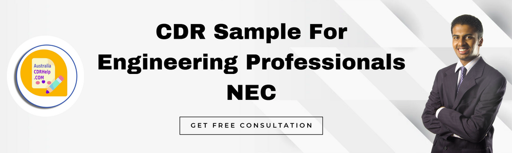 CDR Sample For Engineering Professionals NEC