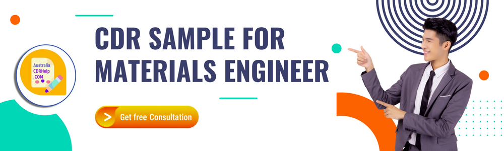 CDR Sample For Materials Engineer