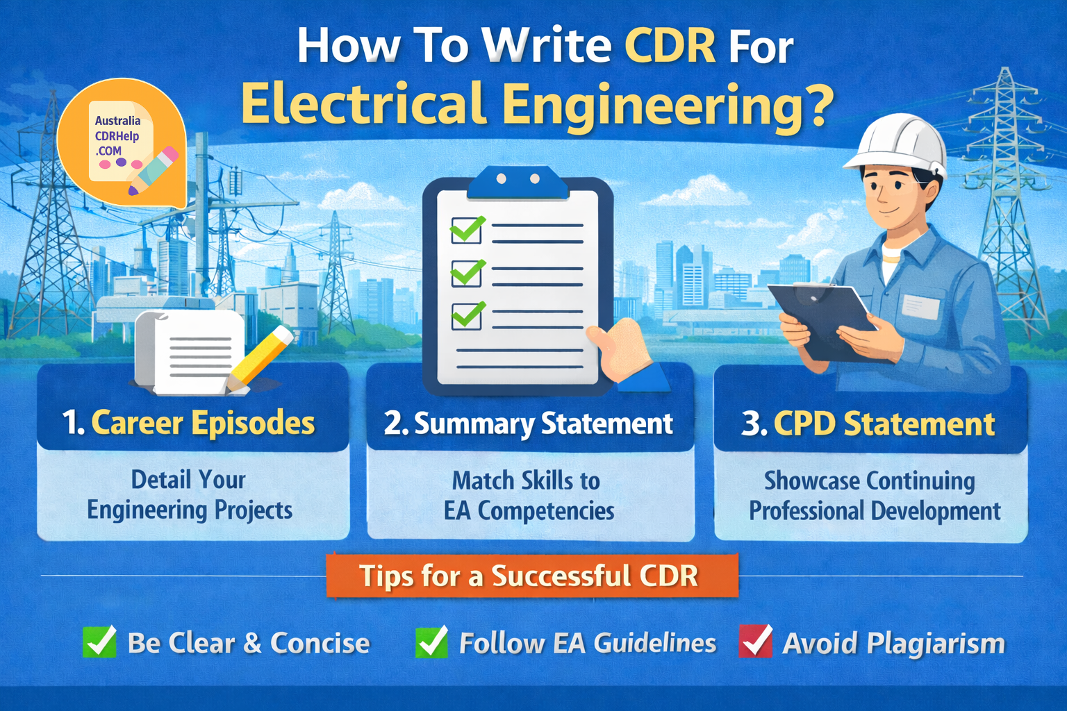 How To Write A CDR For Electrical Engineering?