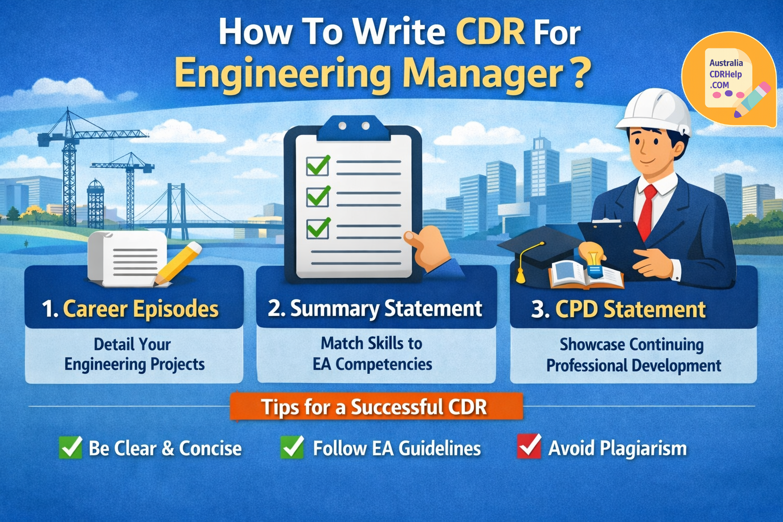 How To Write CDR For Engineering Manager?