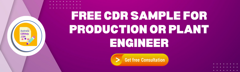 Free CDR Sample For Production Or Plant Engineer