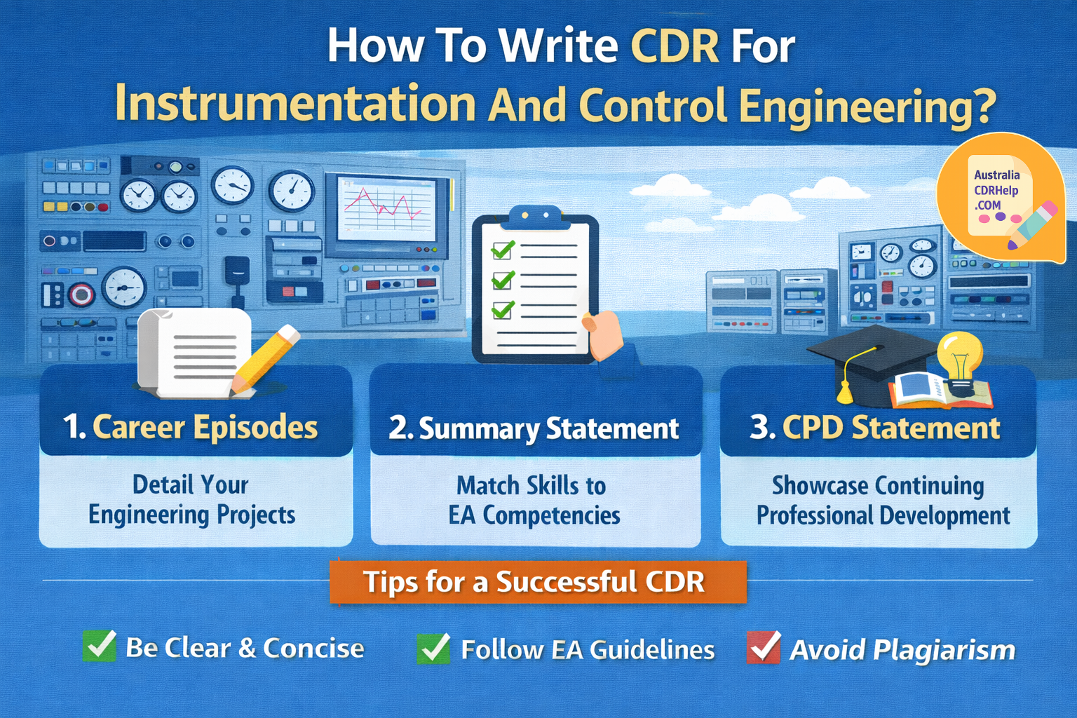 How To Write CDR For Instrumentation And Control Engineering?