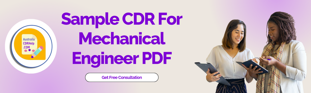 Sample CDR For Mechanical Engineer PDF