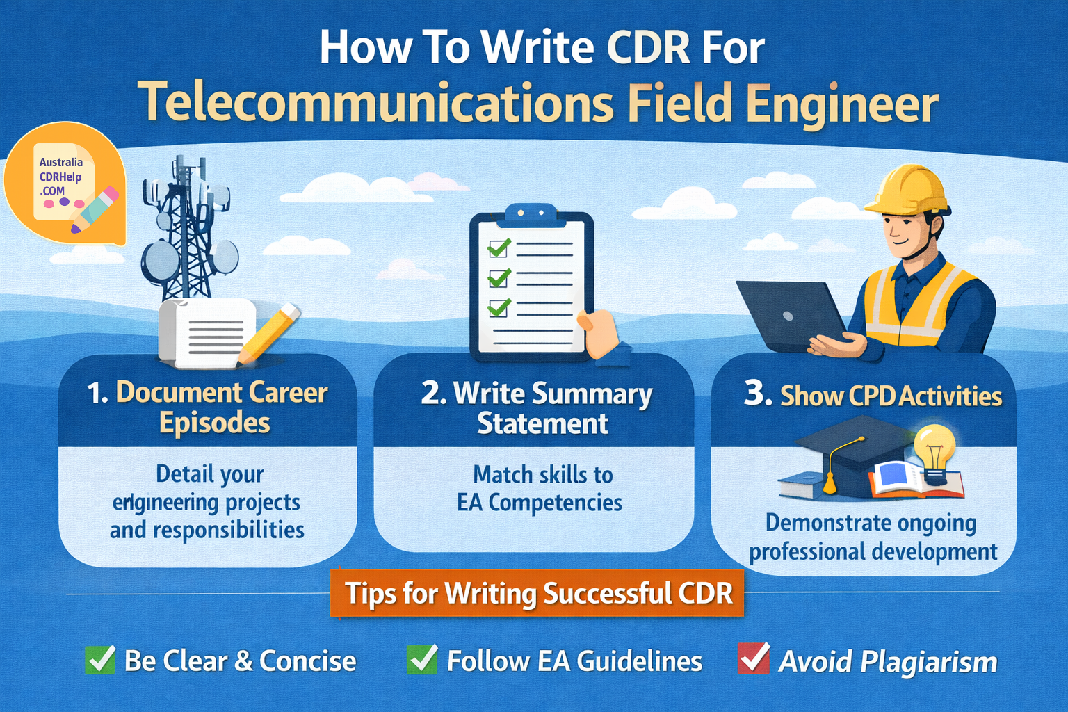 How To Write CDR For Telecommunications Field Engineer?